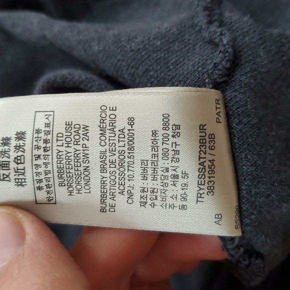 Burberry Brit Dark Gray Polo Shirt - Picture 8 of 9